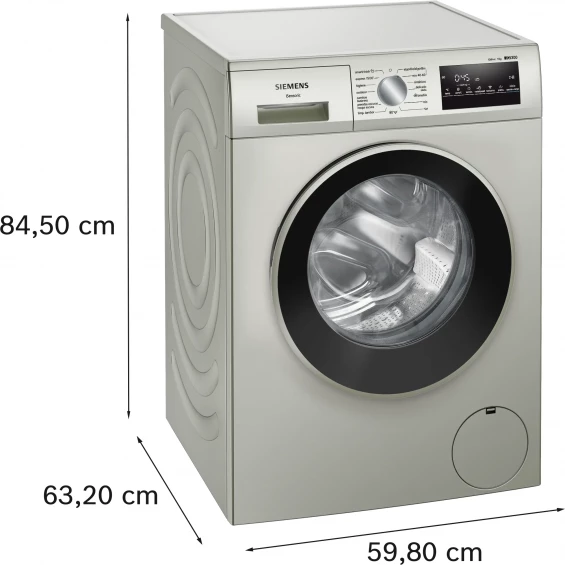 Lavadora Siemens WM14N20XEP, 9 kg, 1400 rpm, clase A, acero mate antihuellas - imagen 6