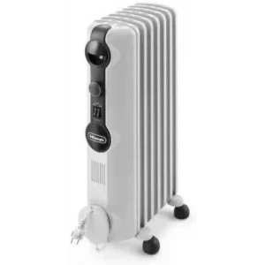 Radiador de aceite Delonghi RadiaS Easytronic TRRSE0715, 1.500 W, 7 elementos, 3 modos, 12 temperaturas, blanco
