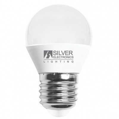 Bombilla led decorativa silver electronics esferica 7w=70w - e27 - 3000k - 620 lm - luz calida - a+