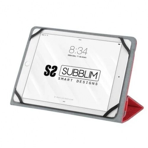 Funda Subblim Clever Stand para Tablets de 10.1-11/ Roja