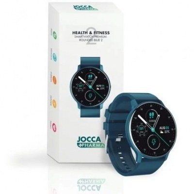 Smartwatch Jocca Pharma Premium Rounded 2/ Notificaciones/ Frecuencia Cardíaca/ Azul
