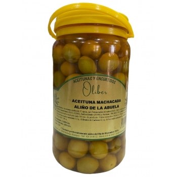 Aceitunas Machacadas Oliver Aliño de la Abuela Tarra 650Grs