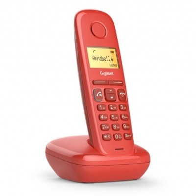 Telefono fijo inalambrico gigaset a270 rojo 80 numeros agenda - 10 tonos