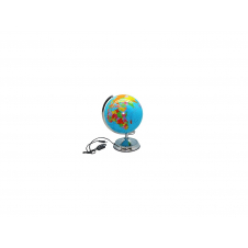 Poessa Globo Terraqueo 25cm Azul con Luin Interior