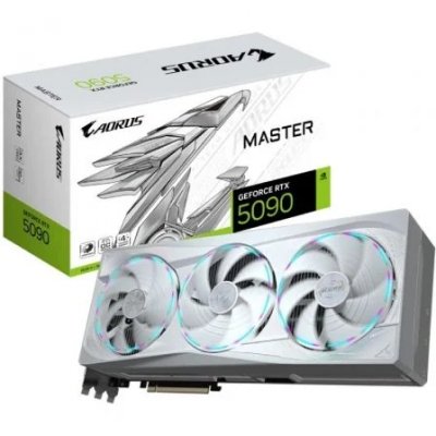 Tarjeta gráfica Gigabyte AORUS GeForce RTX 5090 Master ICE - 32GB GDDR7 | Edición ICE | Iluminación RGB