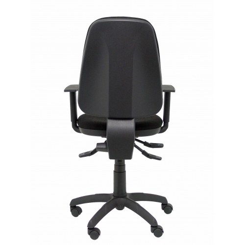 Silla Sierra S bali negro con brazos regulables base poliamida negra
