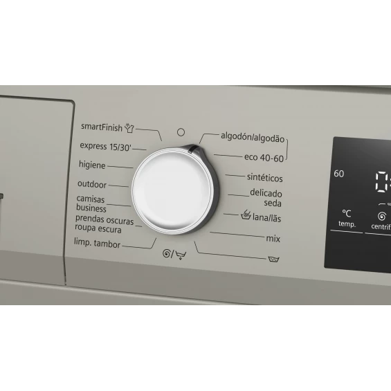 Lavadora Siemens WM14N20XEP, 9 kg, 1400 rpm, clase A, acero mate antihuellas - imagen 3