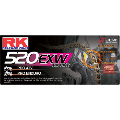 Cadena 520 EXW RK 520EXW-120-CL