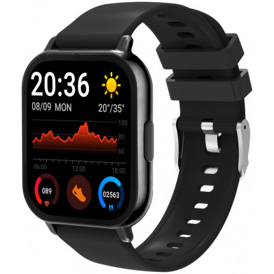 SMARTWATCH DENVER BLUETOOTH CON FRECUENCIA CARDIACA Y PRESION ARTERIAL NEGRO