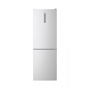 Frigorífico combi Candy CCE7T618ES, 185 x 59.5 x 65.8 cm, Total No Frost, clase E, 256 kWh/año, 39 dB, 341 litros, Circle+, WiFi, silver