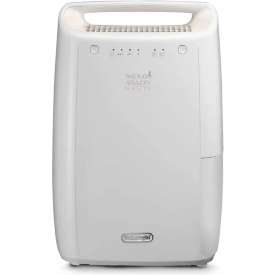 Deshumidificador De'Longhi DEX210SF, 10 litros/día, 36 dB, drenaje continuo, blanco