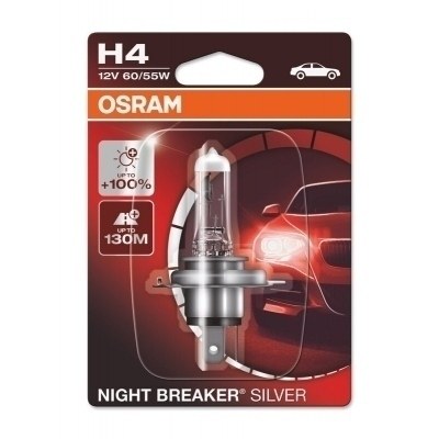 Bombilla OSRAM Night Breaker Silver H4 12V/60/55 - X1 64193NBS-01B