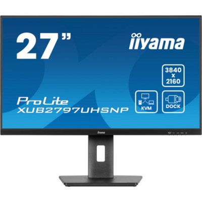 MONITOR IIYAMA 27 PULGADAS, IPS, DOCK, KVM, 96W, 3X3.2 1XC