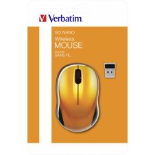 Raton Verbatim Go Nano ratón Ambidextro RF inalámbrico 1600 DPI 49045