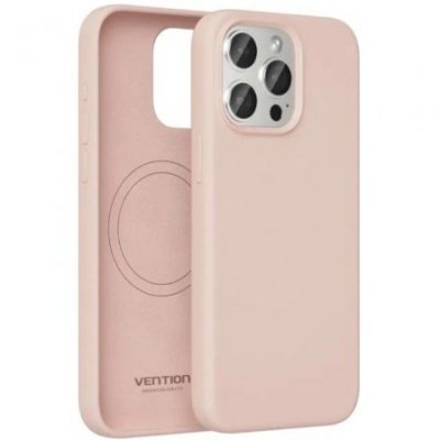 Funda Silicona con Magsafe Vention KUEP0-40/ Compatible con iPhone 14 Pro Max/ Rosa