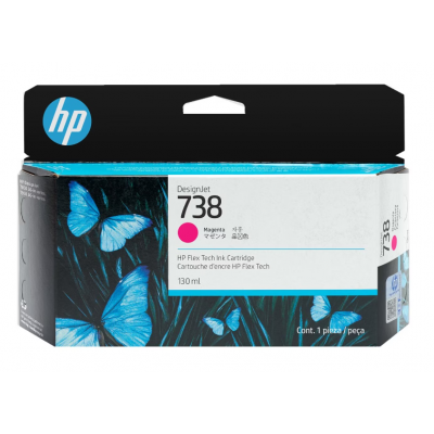 HP 738 130-ml Magenta DesignJet Ink Cartridge
