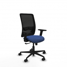 Piqueras y Crespo Zulema sincro malla negra bali azul marino brazos 2D base nailon ruedas 65mm nailon