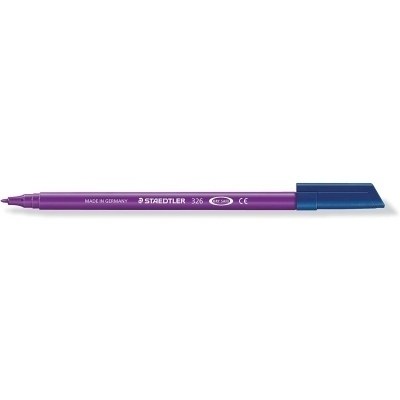 Staedtler Noris 326 Rotulador de Punta Fina - Trazo 1mm Aprox - Tina Base de Agua - Color Violeta