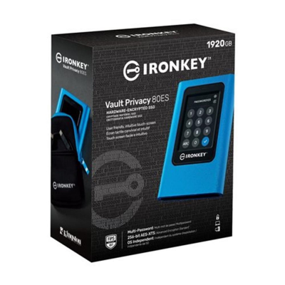 Disco duro externo ssd kingston ironkey vault privacy 80 1.92tb usb tipo c
