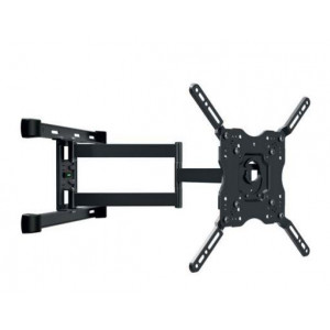 Soporte TV orientable de pared Vivanco VVTVFMOR65INCH45KG, doble brazo, para pantallas hasta 65 pulgadas, máximo 45 kg, giro 90º, inclinación +5º-10º, negro