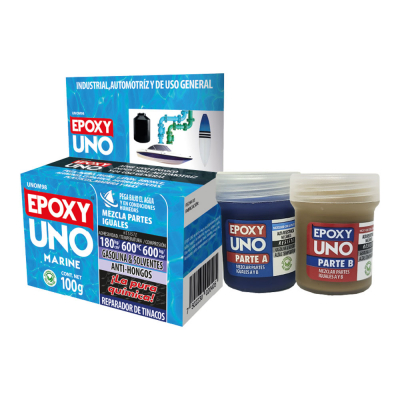 Adhesivo epoxy general marine 100gr unom98 fusion epoxy black label