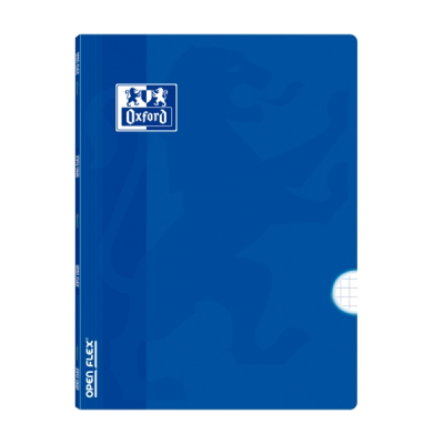 Oxford School Classic Openflex A4 - Tapa de Plastico Resistente - Libreta Grapada 4x4 con Margen - 48 Hojas de Papel de Alta Calidad - Color Azul