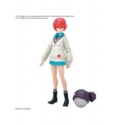 Figura bandai mobile suit gundam gquuuuuux frs amate yuzuriha machu