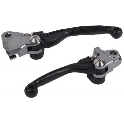 Juego de manetas articuladas POLISPORT Pivot negro - Kawasaki KX250F / 450F 8487200012