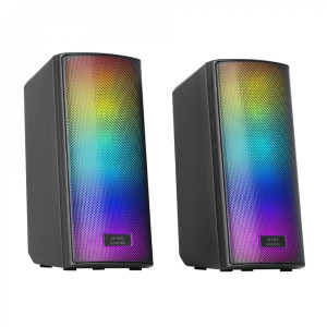 Altavoces Mars Gaming MSRGB2W 15W 2.0 Negros
