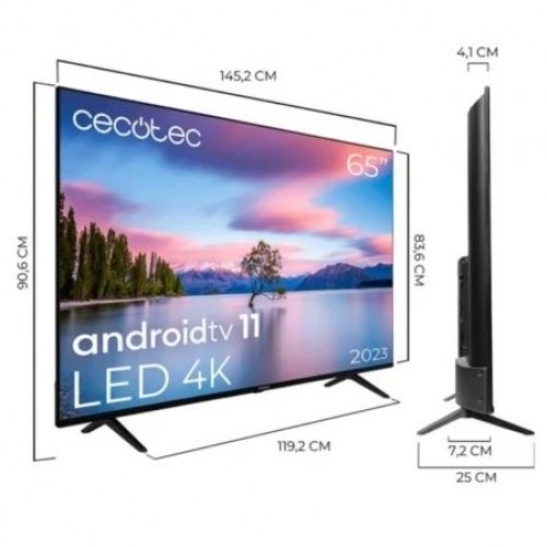 Televisor Cecotec A1 series ALU10165 65/ Ultra HD 4K/ Smart TV/ WiFi