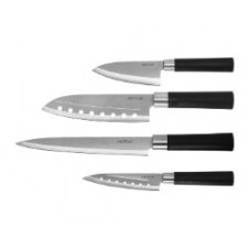 Cuchillos CECOTEC Estilo japonés Santoku Negro (01002)