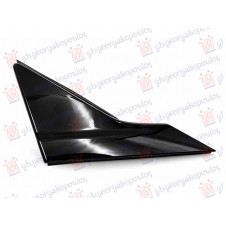 MOLDURA DEL GUARDABARROS DELANTERO/TRIÁNGULO DE ESPEJO NEGRO BRILLANTE