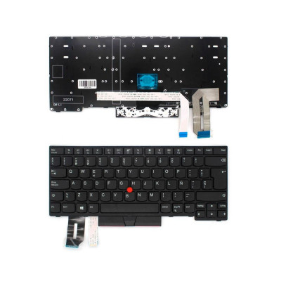 Teclado compatible para portátil LENOVO T460 / T470 / con poinstick / retroiluminado
