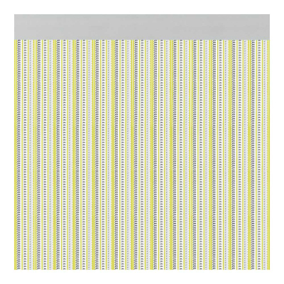 Cortina para puerta modelo brescia color amarillo 90x210cm m63166 acudam