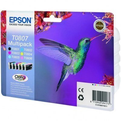 Multipack tinta epson t08074 t080140+240+340+440 +540+640 - colibri
