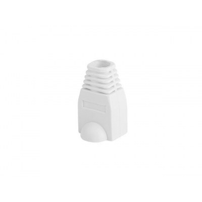 Funda protectora lanberg plb - 1000 - w para conector rj45 pack de 100 unidades blanco