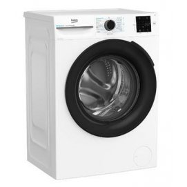 Lavadora Beko BM3WFT3821WB, Serie B300, 8kg, 1200rpm, clase A, 47 kWh año, 74dB, 15 programas, ProSmart Inverter, display, blanco