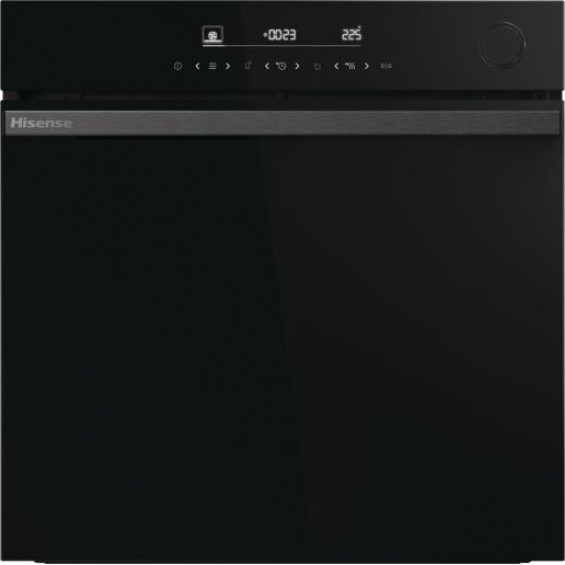 Horno hidrolítico Hisense BSA66346ADBGWIFI, 77 litros, vapor con depósito, WiFi, sonda térmica, Air Fry, 22 programas, clase A+, cristal negro