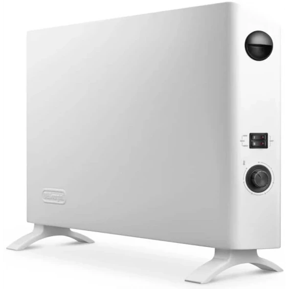 Convector DeLonghi HSX2320F Slim Style, 2.000 W, ventilador lateral, blanco