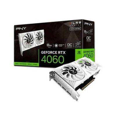 Tarjeta grafica pny nvidia rtx 4060 xlr8 8gb gddr6 white
