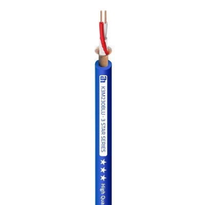 Cable Audio Microfono 2x0,30mm OFC AZUL (100m) 3STAR ADAM