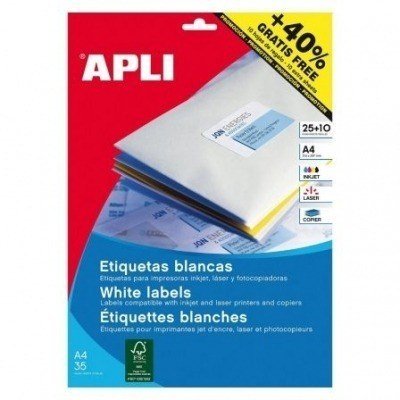 Etiquetas Adhesivas Apli 13882/ Ø30mm/ 25 Hojas