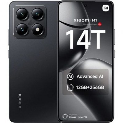 Smartphone Xiaomi 14T 12GB/ 256GB/ 6.67/ 5G/ Negro