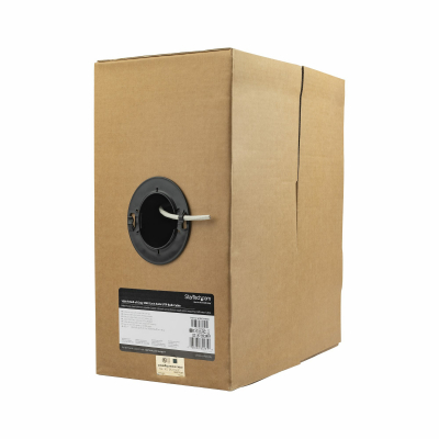 Bobina de Cable de Red Ethernet Cat6 a Granel - 304,8m - Sólido - CMR - Gris - Se Ajusta a TAA