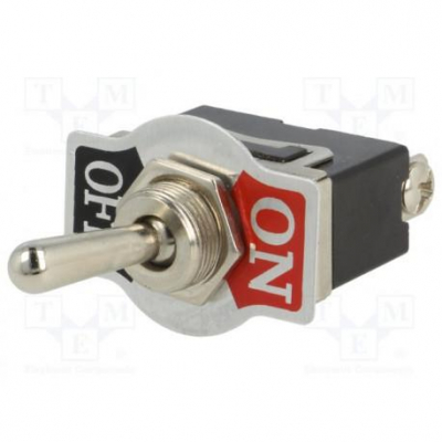 Interruptor Palanca Unipolar OFF-ON 10A Terminales Tornillos