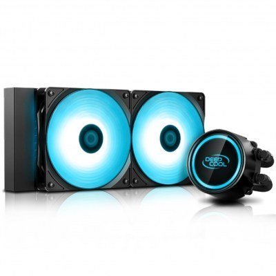 Kit refrigeracion liquida gaming deepcool gammaxx l240 v2 all in one ventilador disipador cpu - rgb doble ventilador 120mm