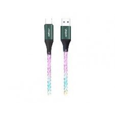 Cable NUBBEH LED USB-A a USB-C 3A 1m (NBTCABLACLED)