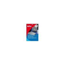 CAJA DE ETIQUETAS APLI PLATA RESISTENTES A LA INTEMPERIE 45.7 X 21.2 MM 20 HOJAS 10066