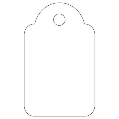 Apli Pack de 1.000 Etiquetas Colgantes 18x29mm - Agujero Preperforado e Hilo de Poliester Ajustable - Color Blanco
