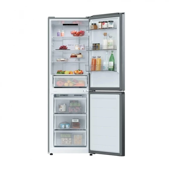 Frigorífico combi Candy CNCQ2T6S18CX, 185 x 59,5 x 59,9 cm, No Frost, clase C, 159 kWh/año, 35 dB, 315 litros, inox - imagen 3